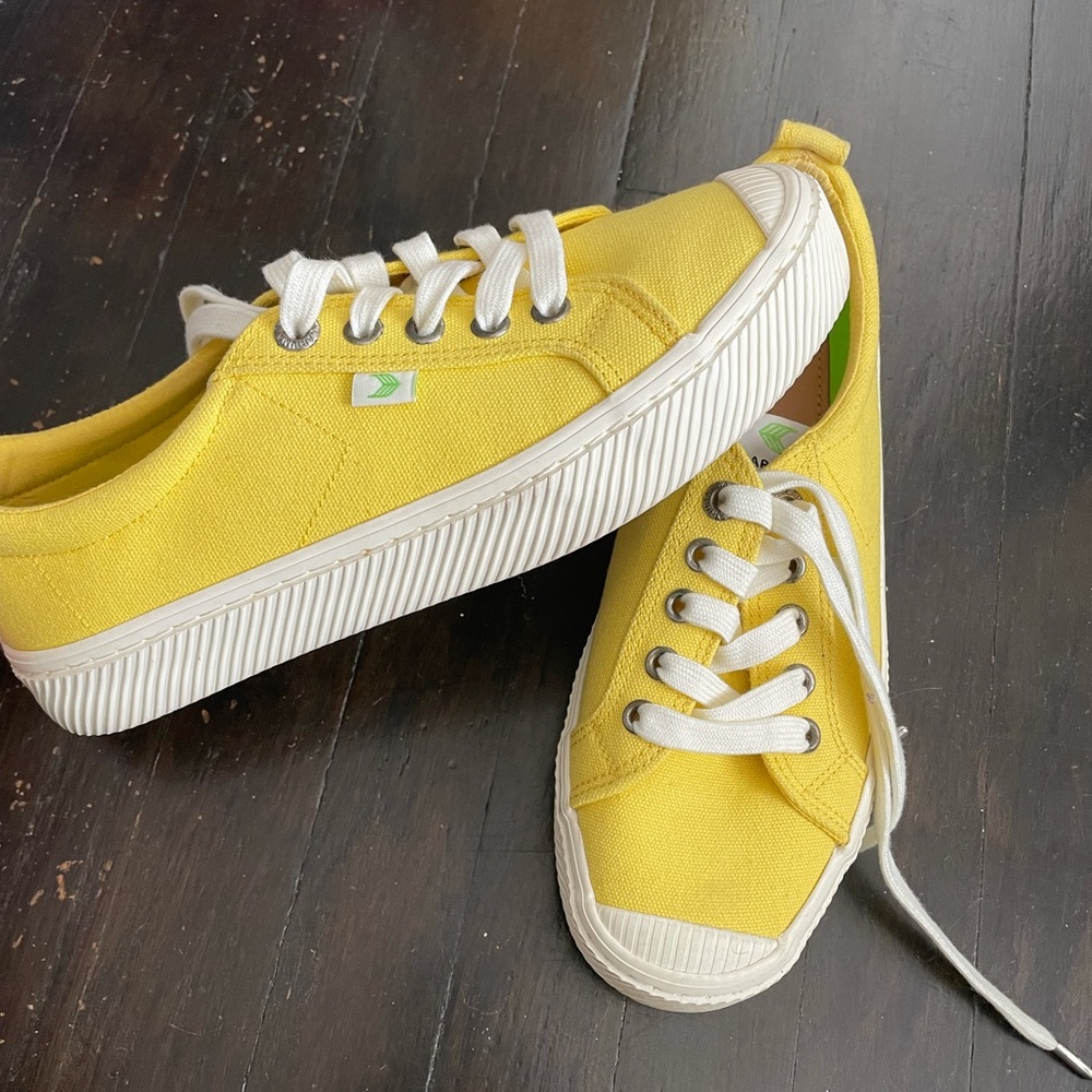 Cariuma Yellow Canvas Sneakers